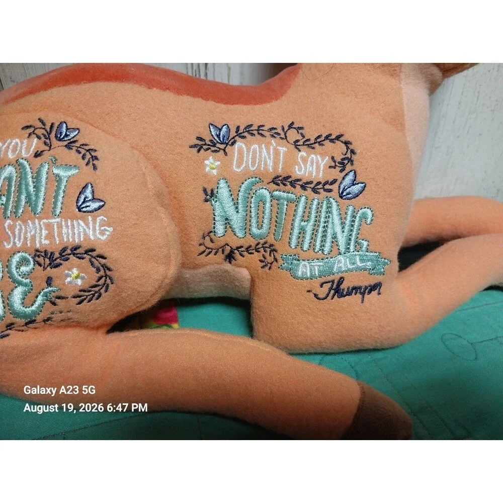Disney Wisdom Plush Bambi 8/12 August Limited Release 16''